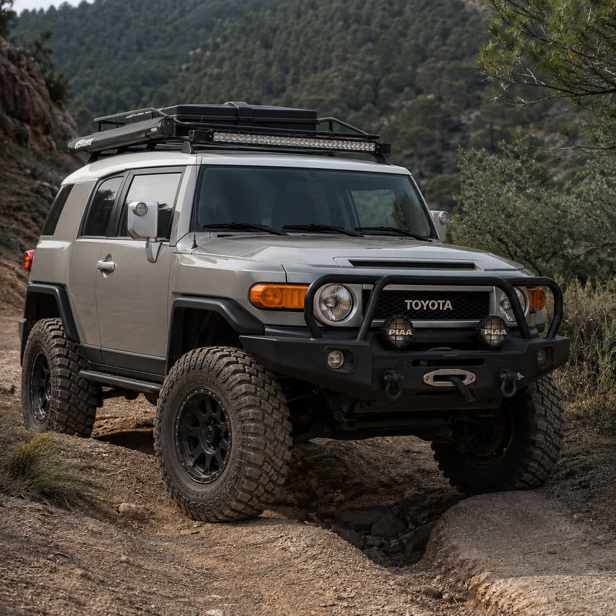 Vehículo 4x4 con reductora